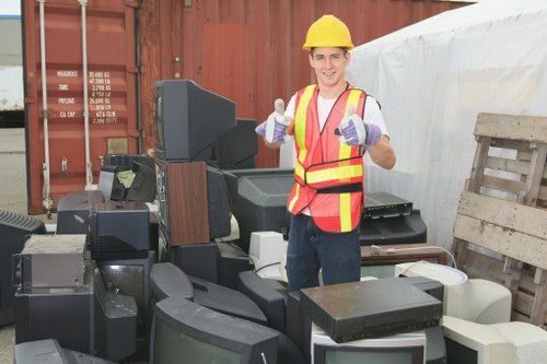 Professional builders waste clearance services in action